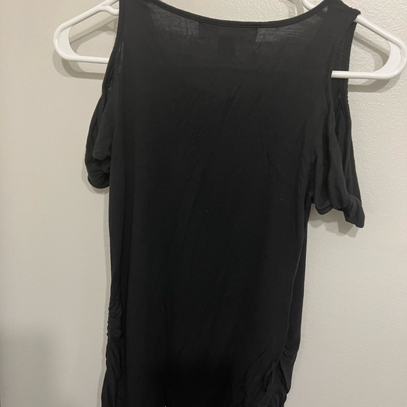 Maternity cold shoulder top, Size XS, black - Picture 3 of 3